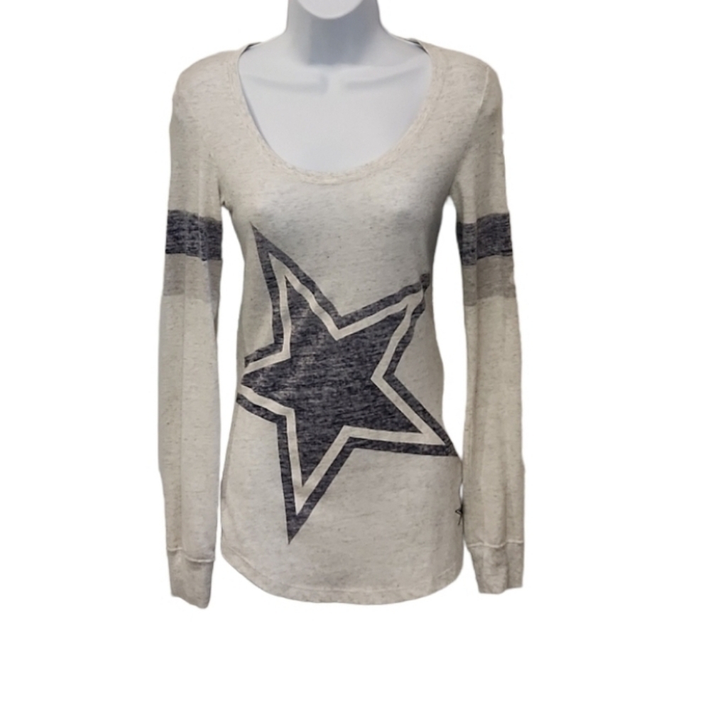 Dallas Cowboys Star Logo Long Sleeve Scoop Neck Shirt